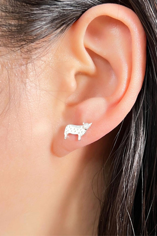 sterling-silver-highland-cow-studs-model