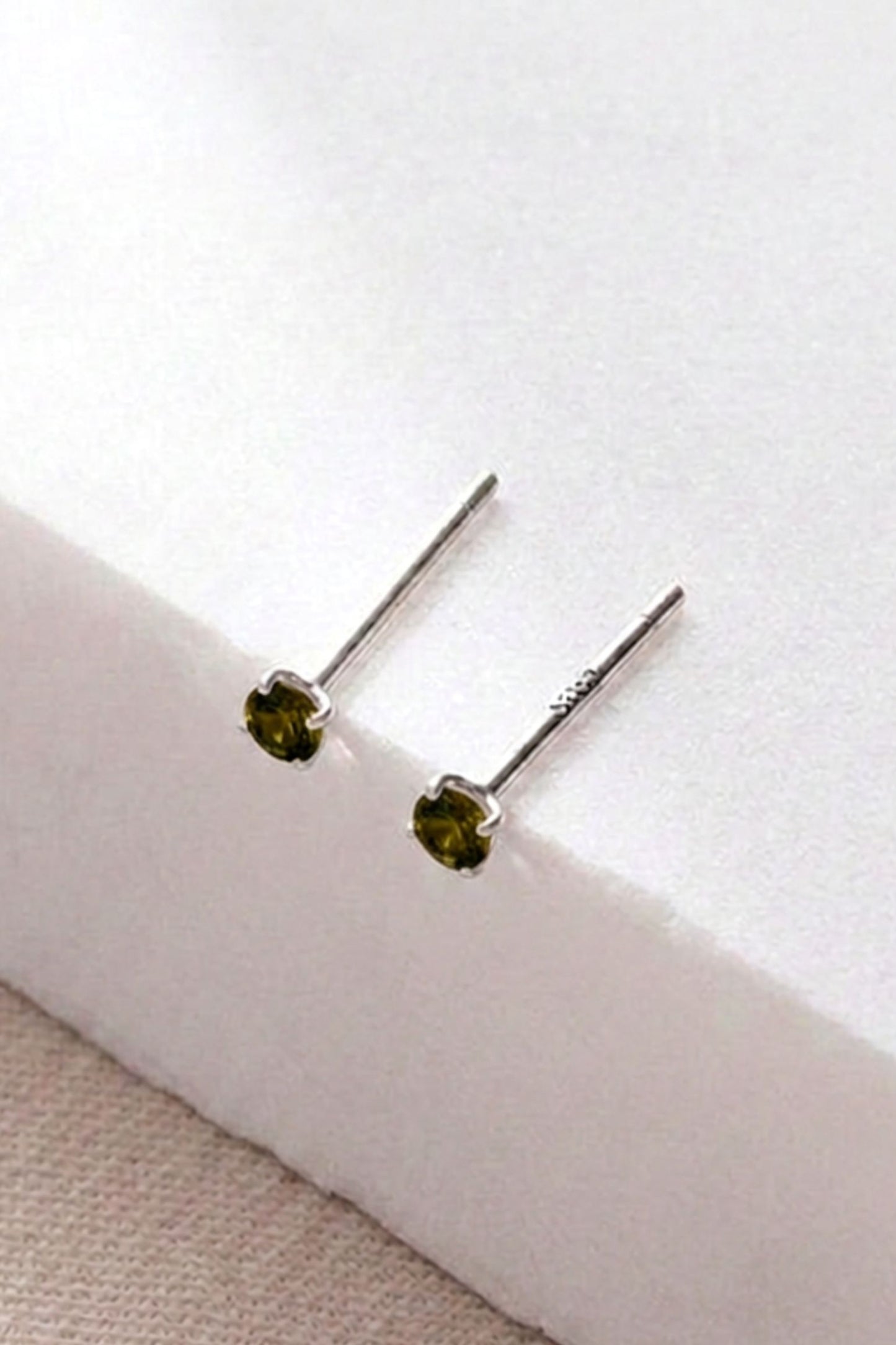sterling-silver-cz-2-5mm-studs-in-silver-olive-green