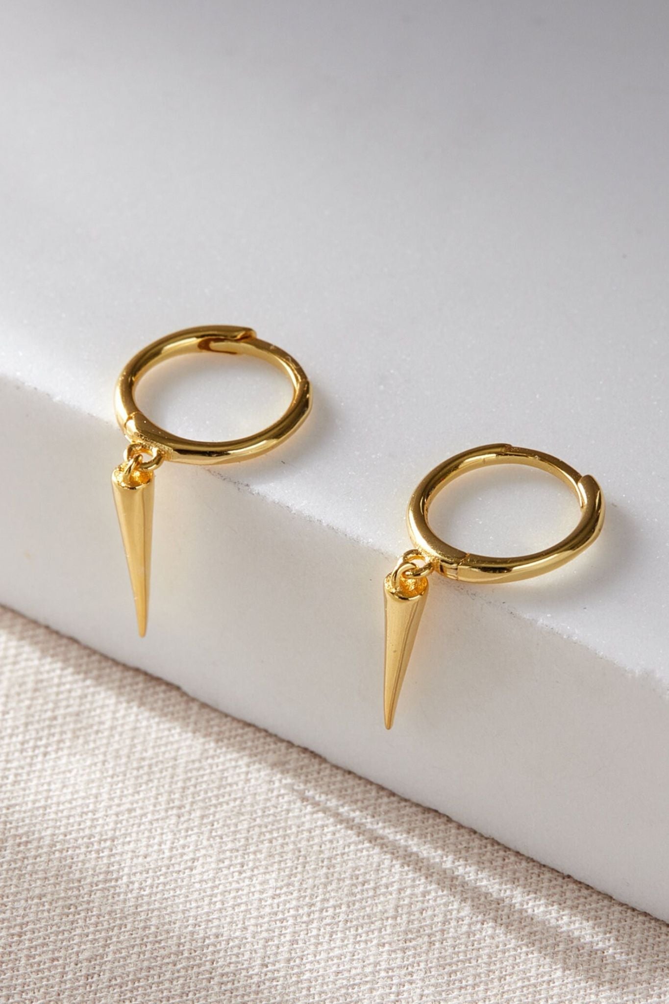 sterling-silver-spike-hoops-in-gold