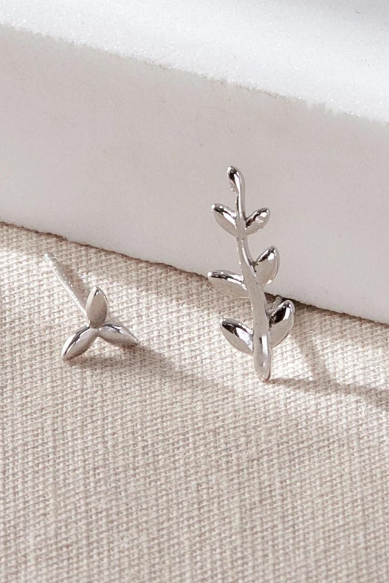 sterling-silver-asymmetric-olive-leaf-stud-earrings-closeup