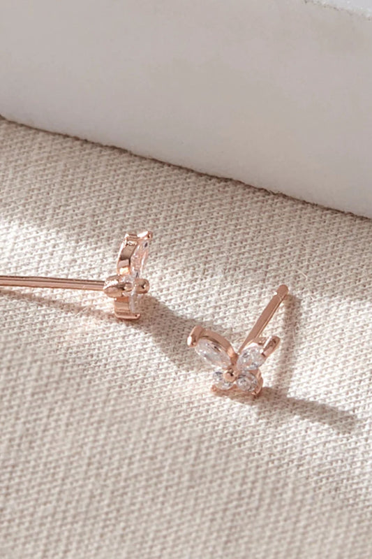 sterling-silver-cz-butterfly-studs-in-rose-gold-closeup
