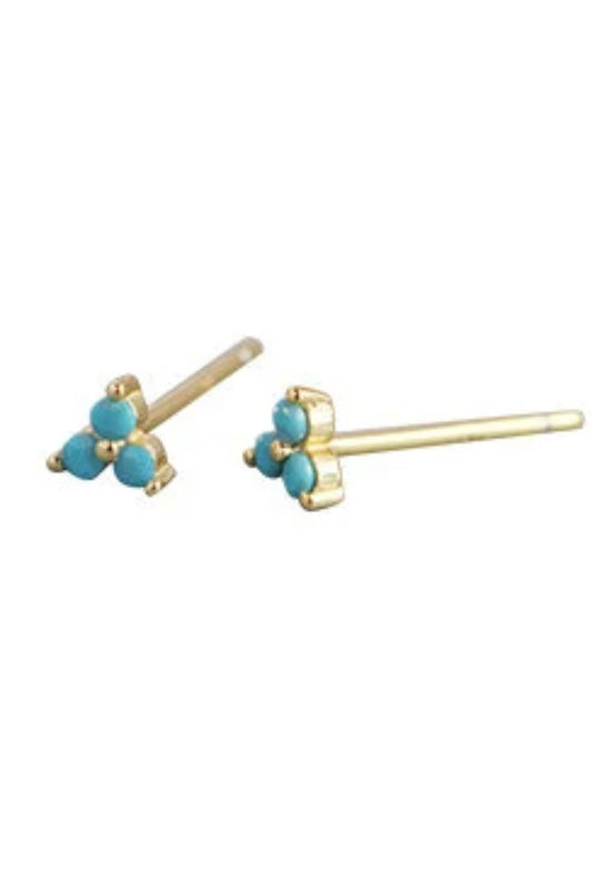 sterling-silver-cz-tiny-studs-in-gold-turquoise-pair