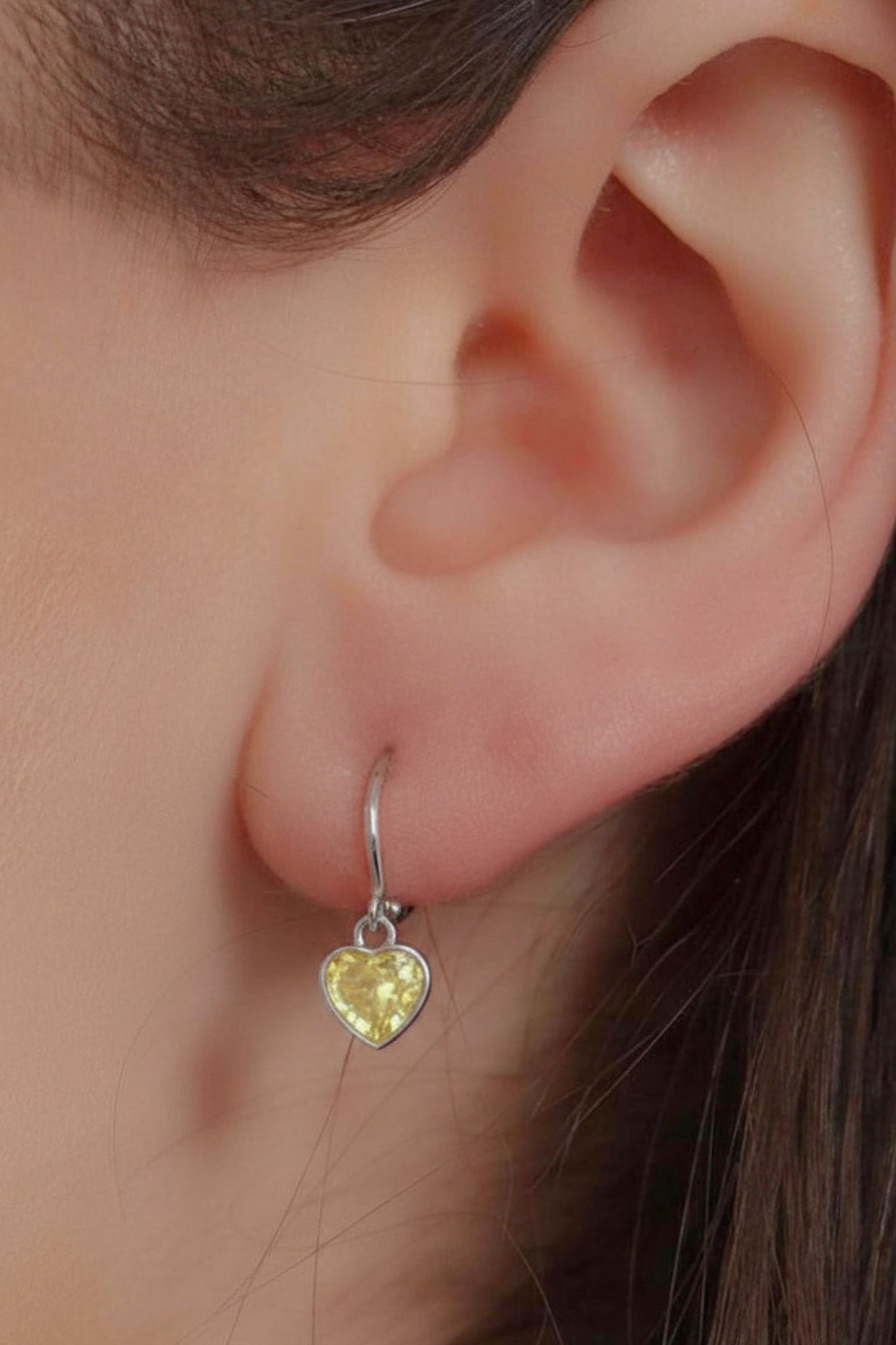 sterling-silver-cz-heart-hoops-in-silver-champagne-model
