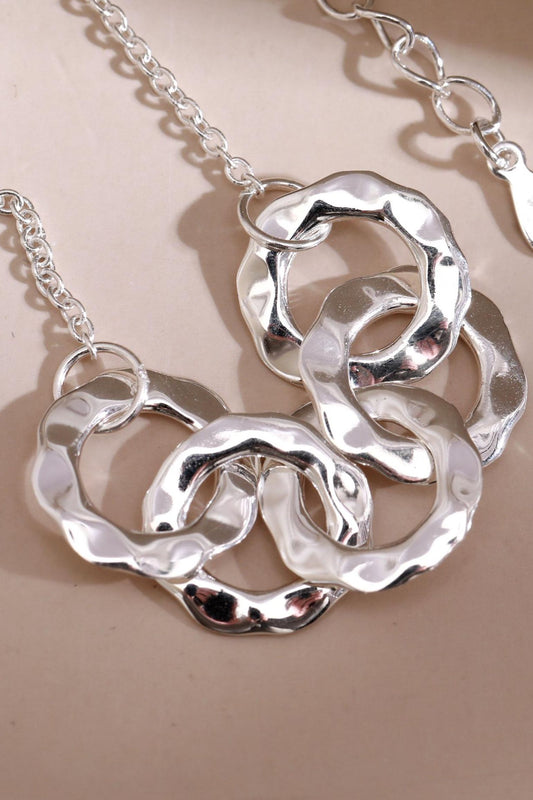 sterling-silver-five-hammered-rings-bracelet-closeup
