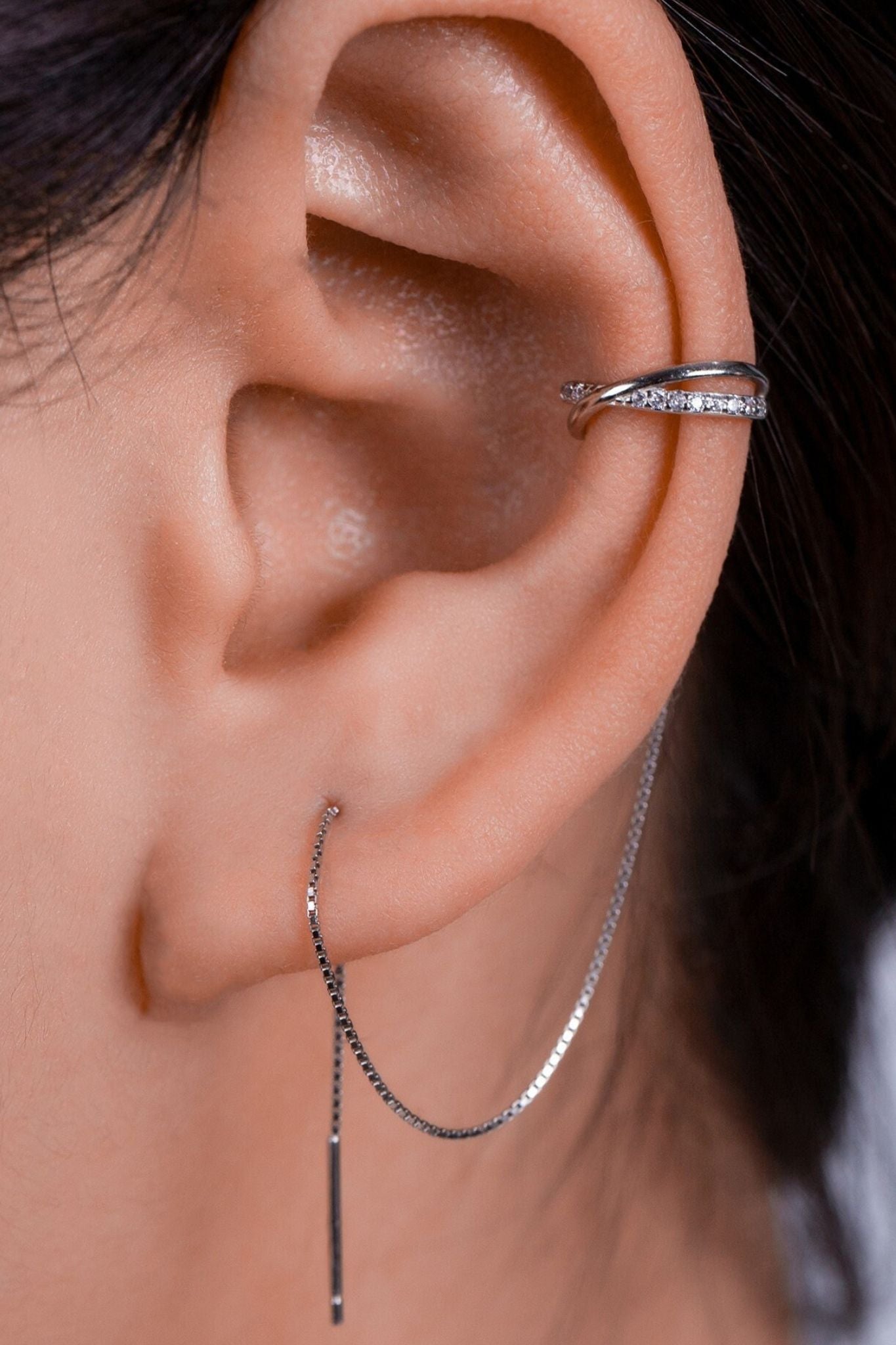 sterling-silver-cz-ear-cuff-threader-earrings-single-model