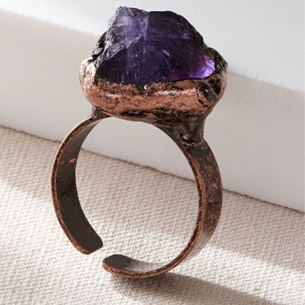 Purple Stone Rings