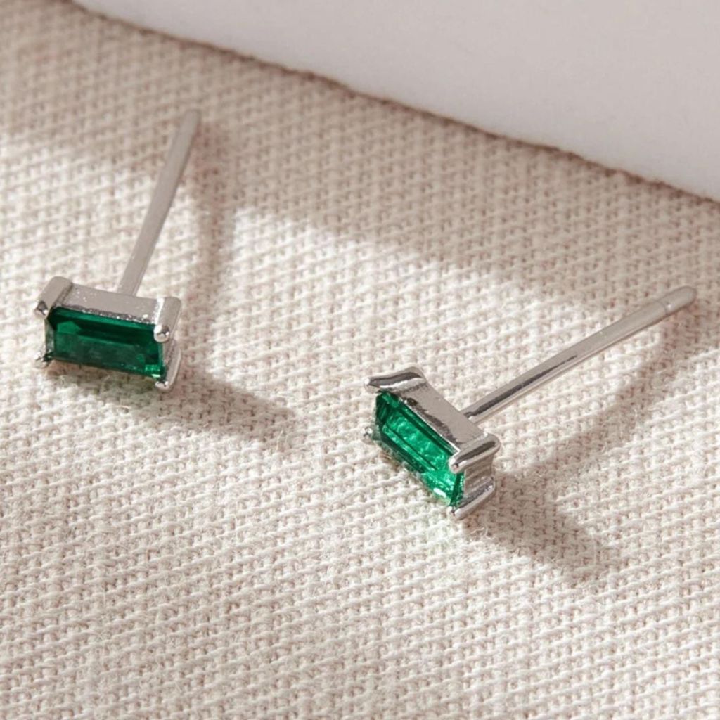 Green Stone Earrings