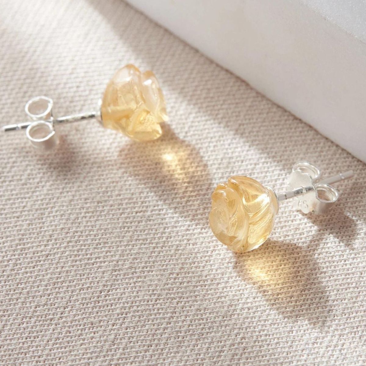 Yellow Stone Earrings