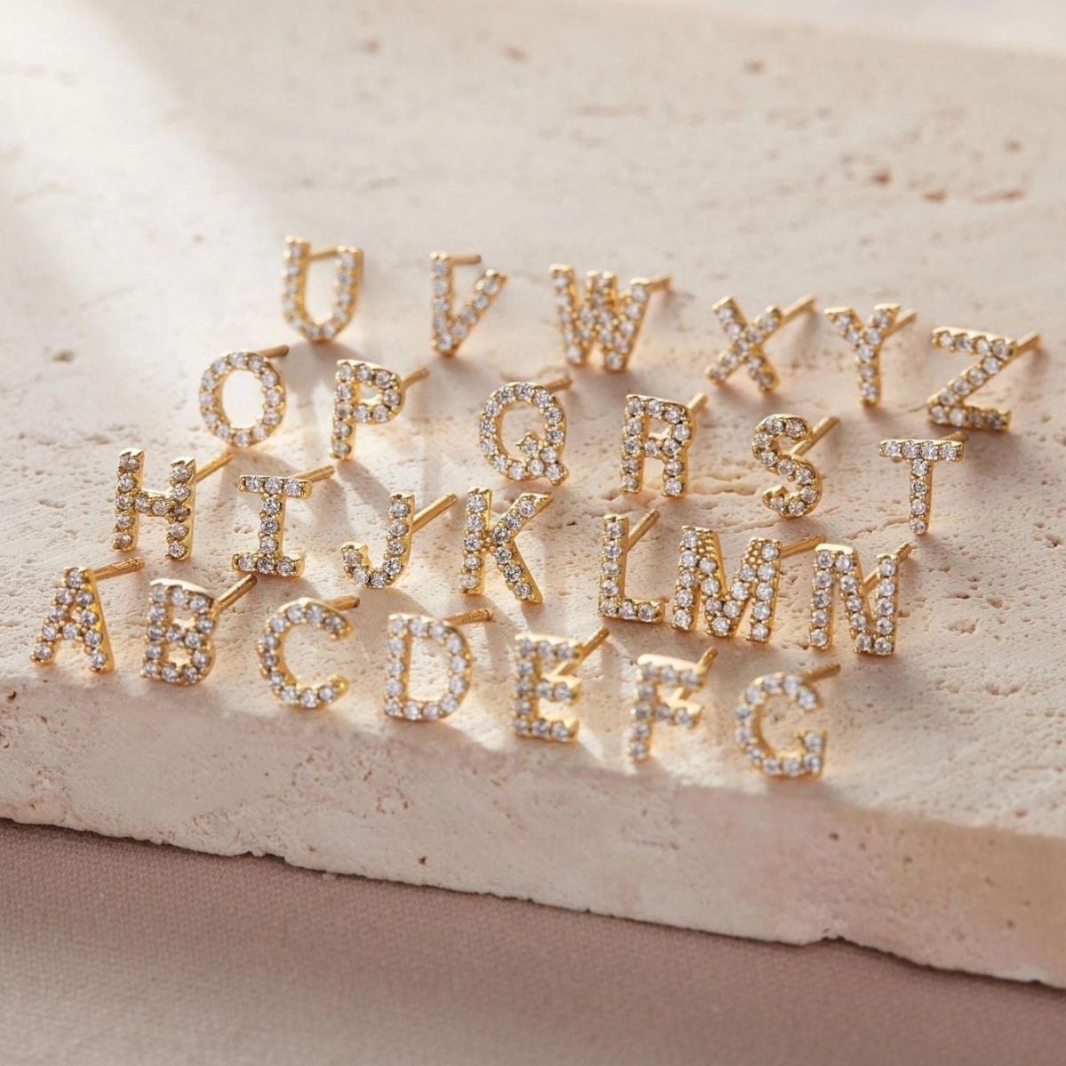 Alphabet Studs