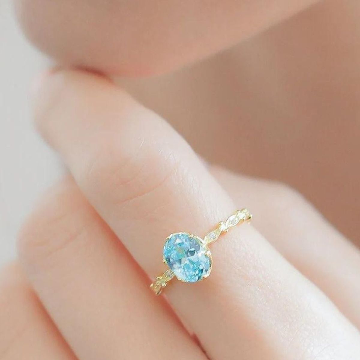 Blue Stone Rings
