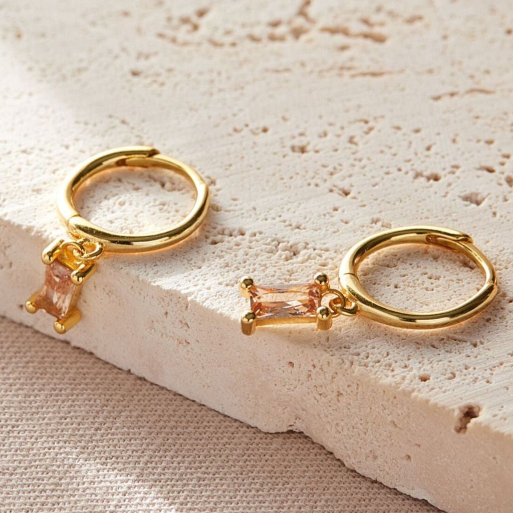 Coral Stone Earrings