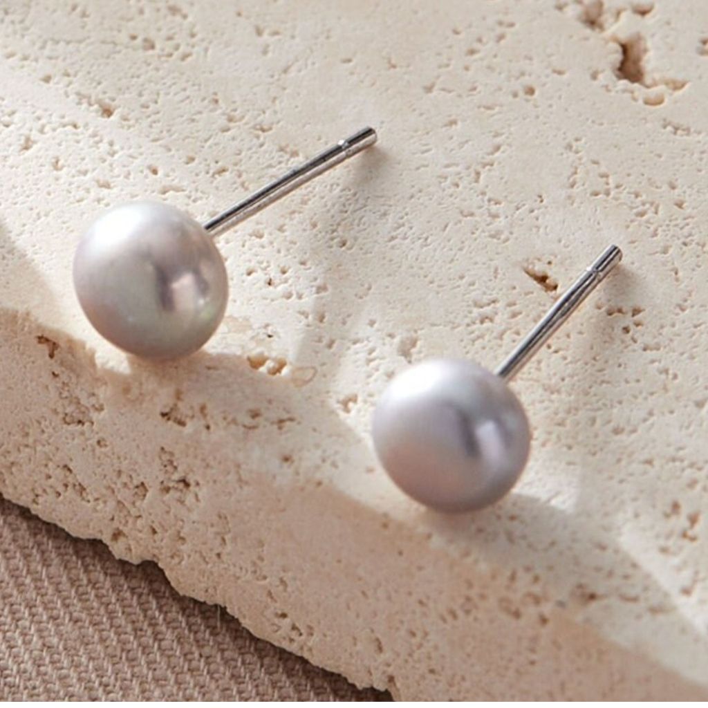 Silver Stone Earrings