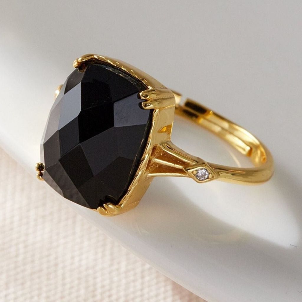 Black Stone Rings