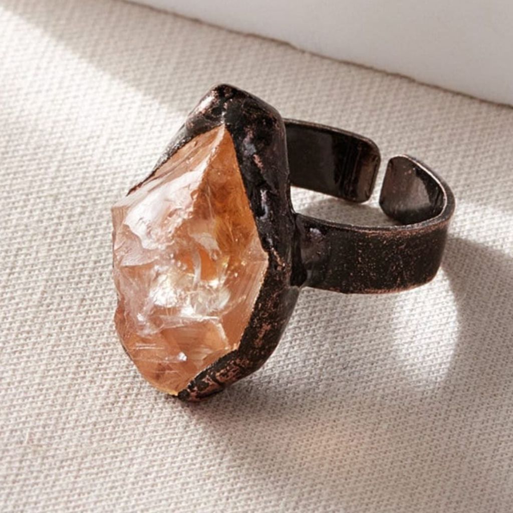Amber Stone Rings