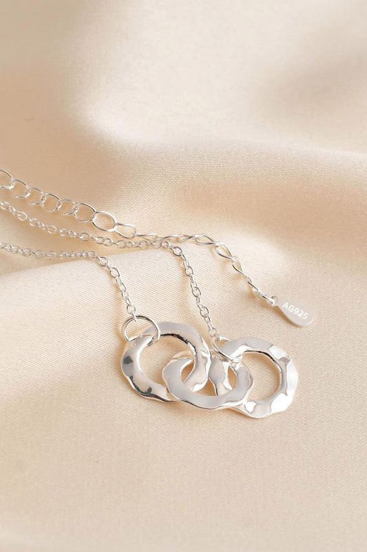 sterling-silver-hammered-triple-ring-necklace