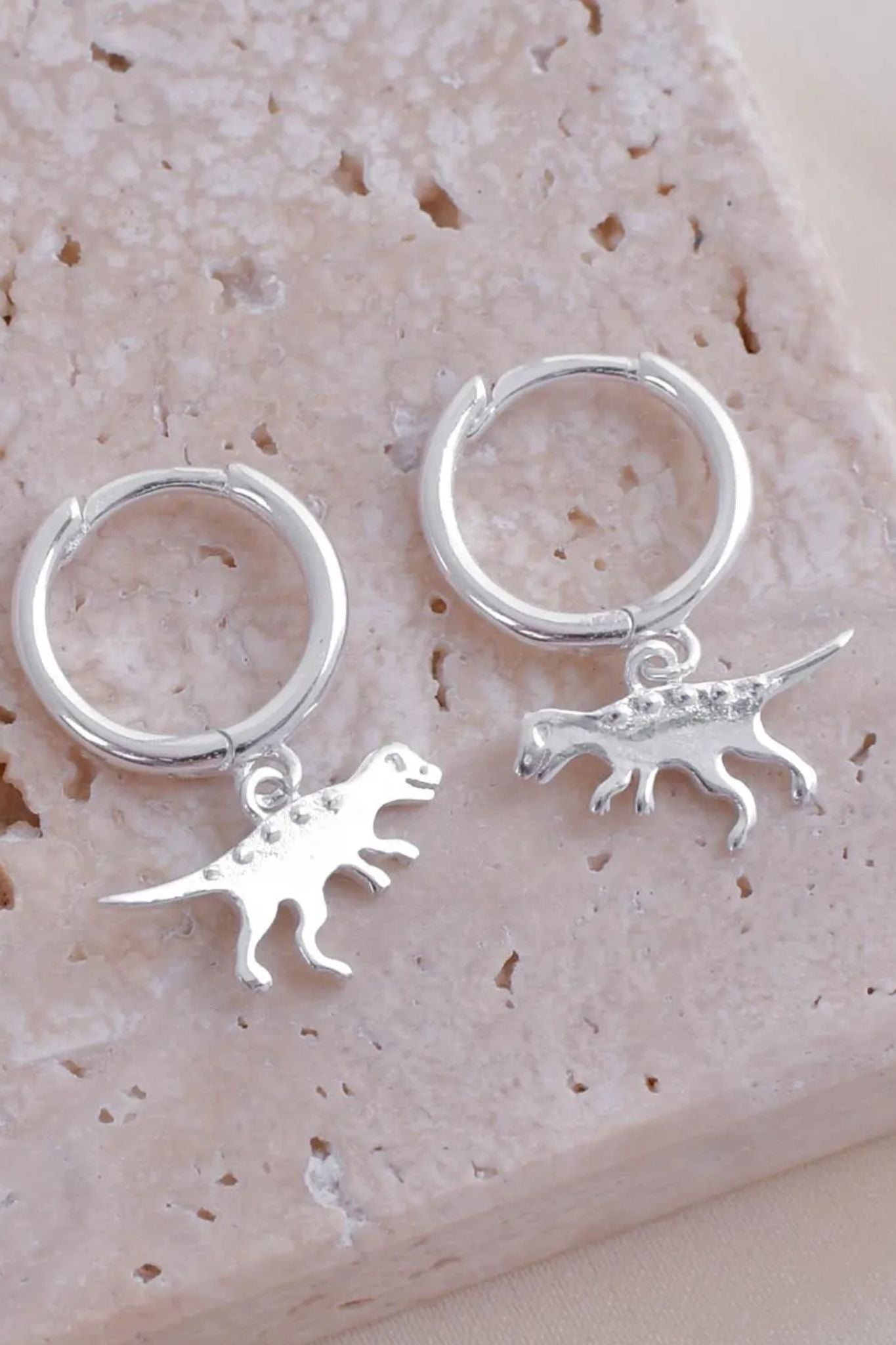 sterling-silver-t-rex-hoops-closeup