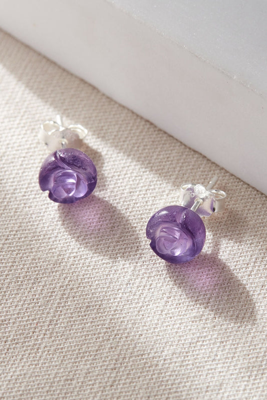 sterling-silver-amethyst-rose-studs-closeup