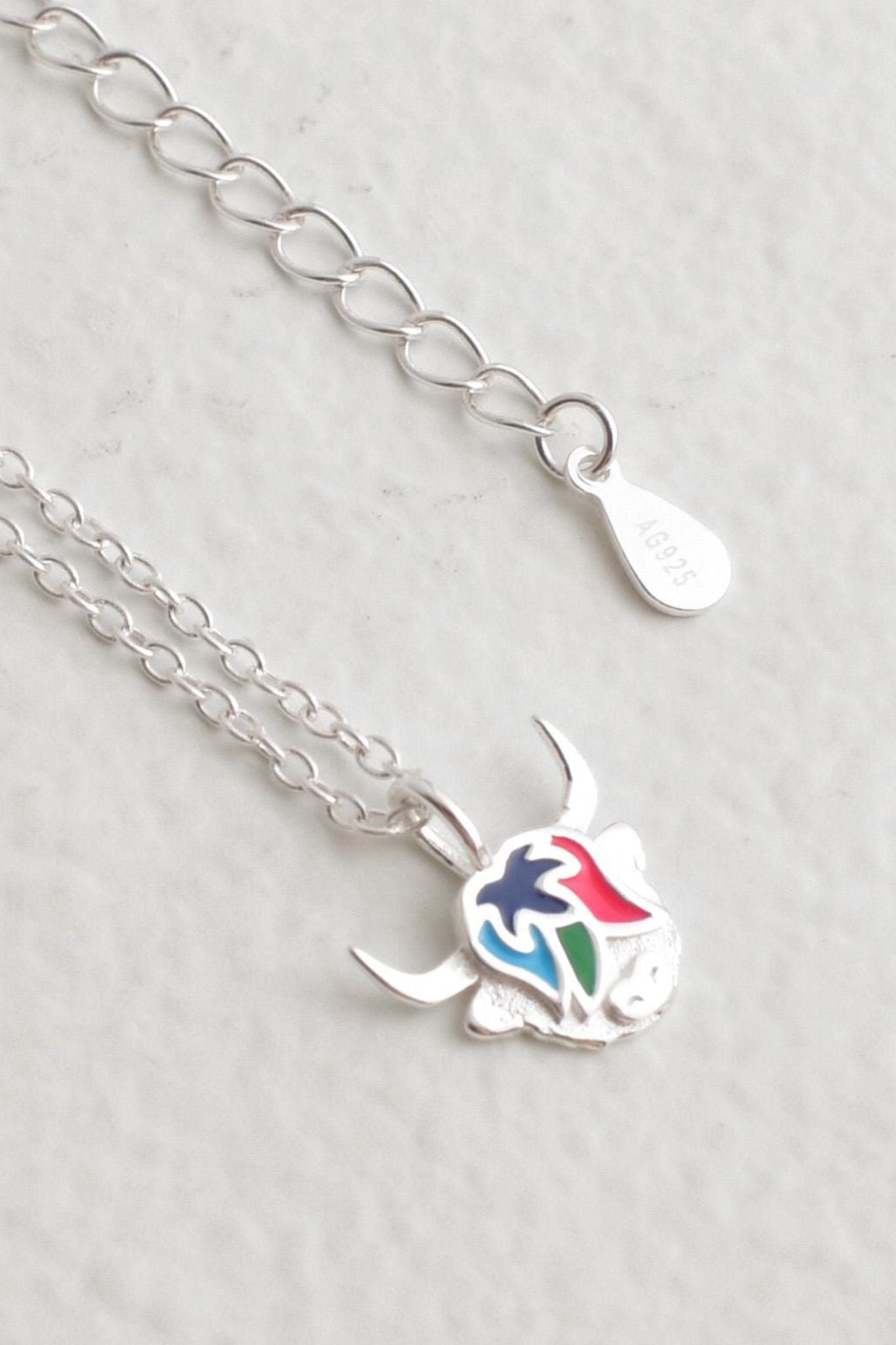sterling-silver-multicoloured-highland-cow-necklace-hallmark