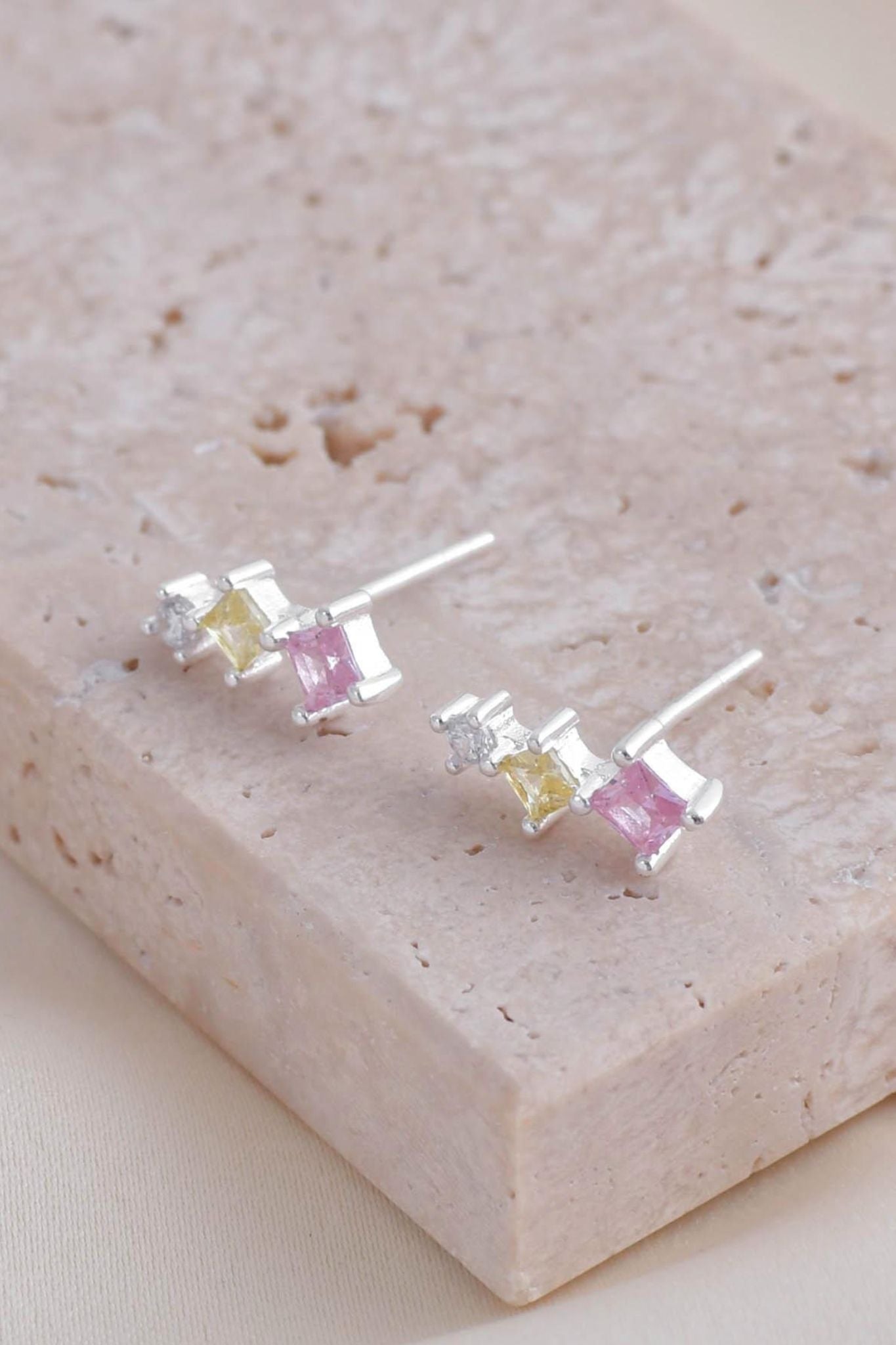 sterling-silver-multicoloured-cz-studs-side-view