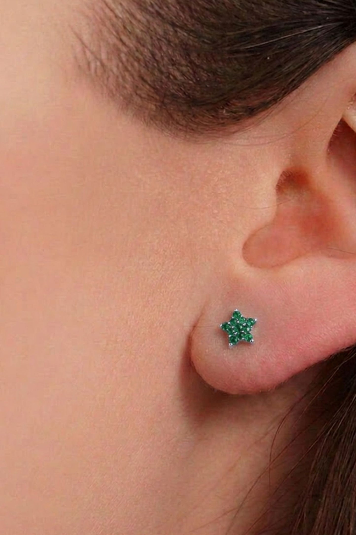 sterling-silver-sparkly-star-studs-in-silver-green-model