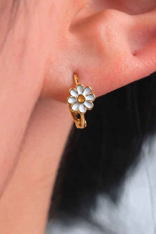 sterling-silver-daisy-flower-hoops-in-gold-model