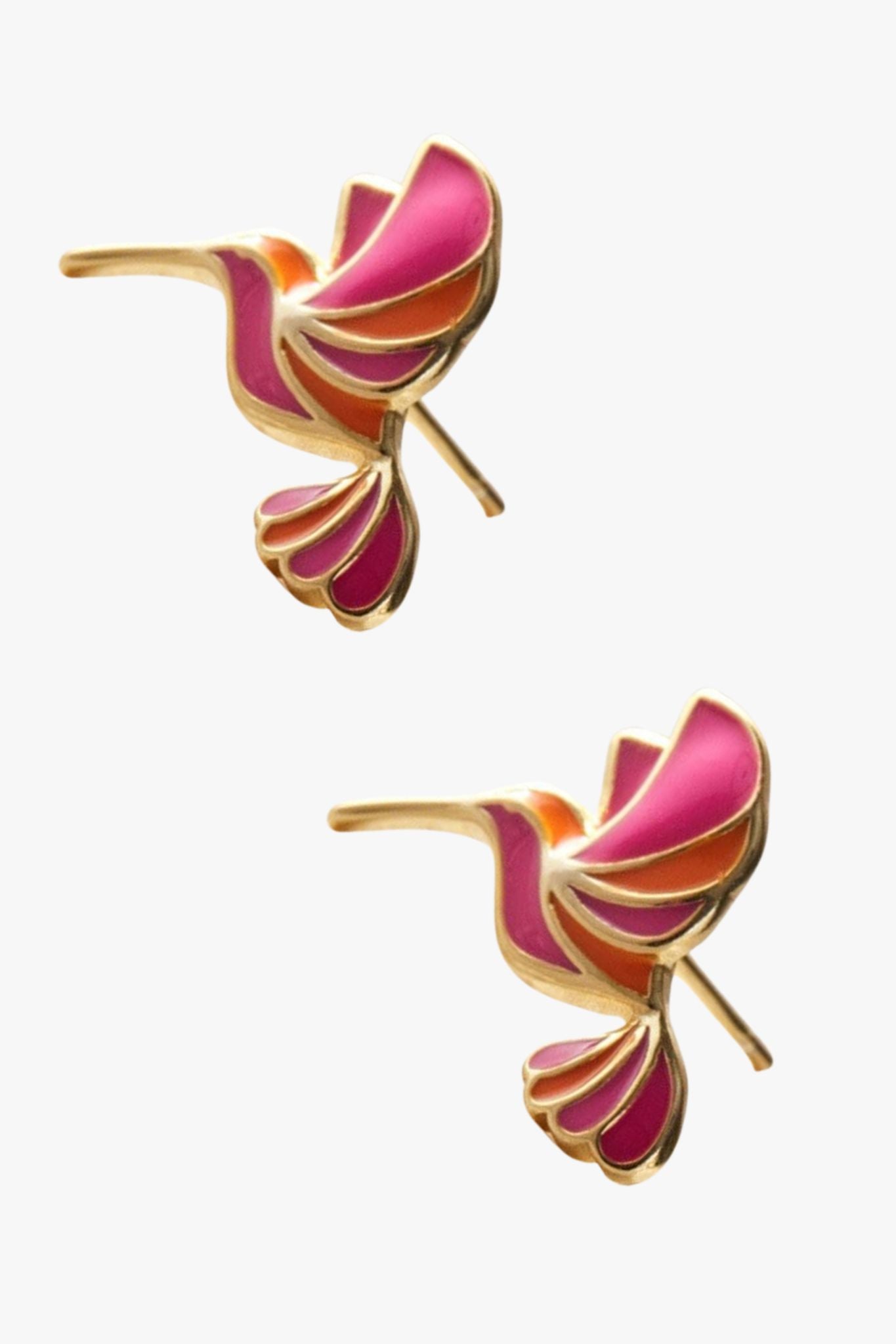 sterling-silver-pink-hummingbird-studs-in-gold