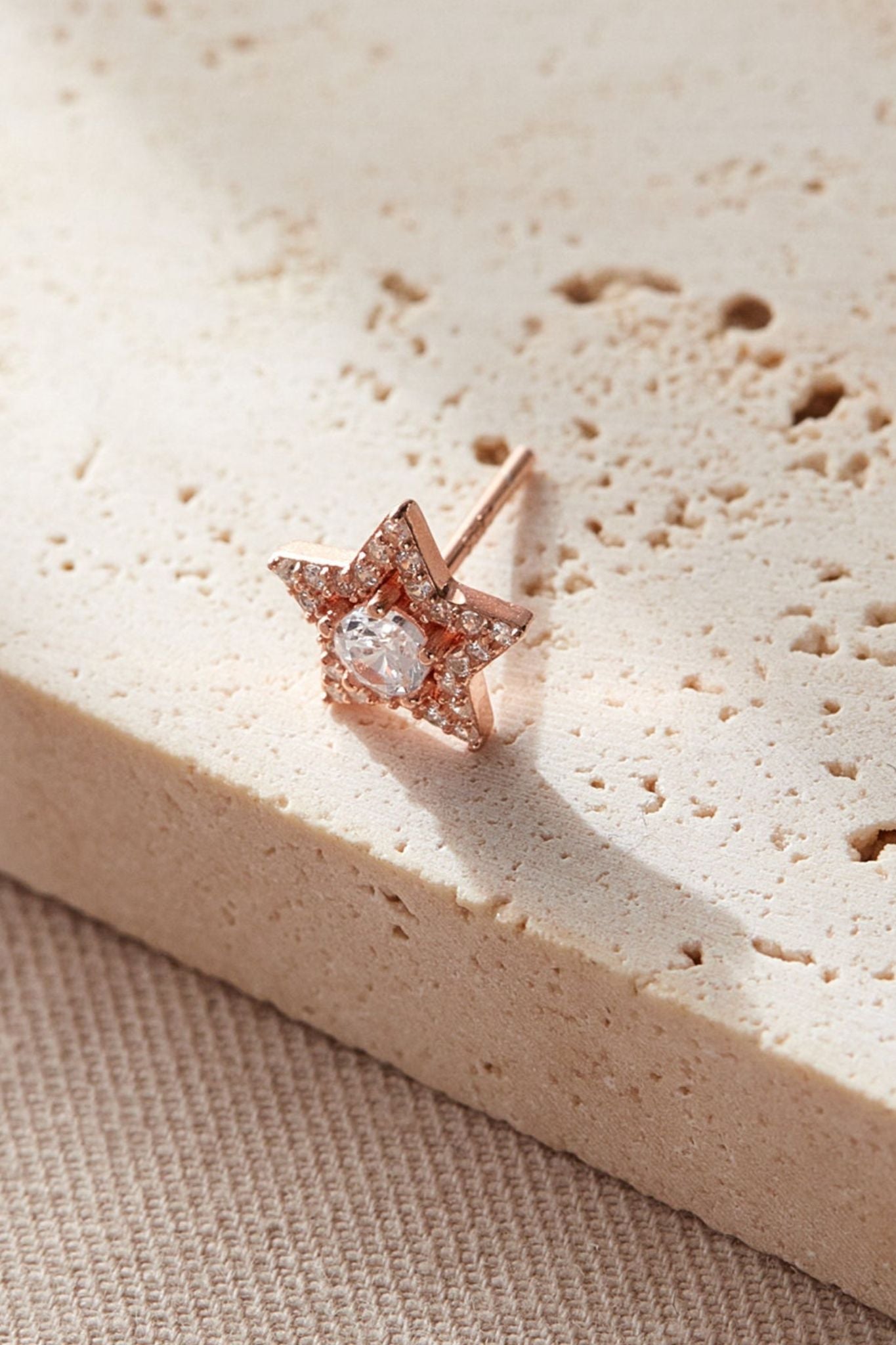 sterling-silver-cz-star-studs-in-rose-gold-closeup