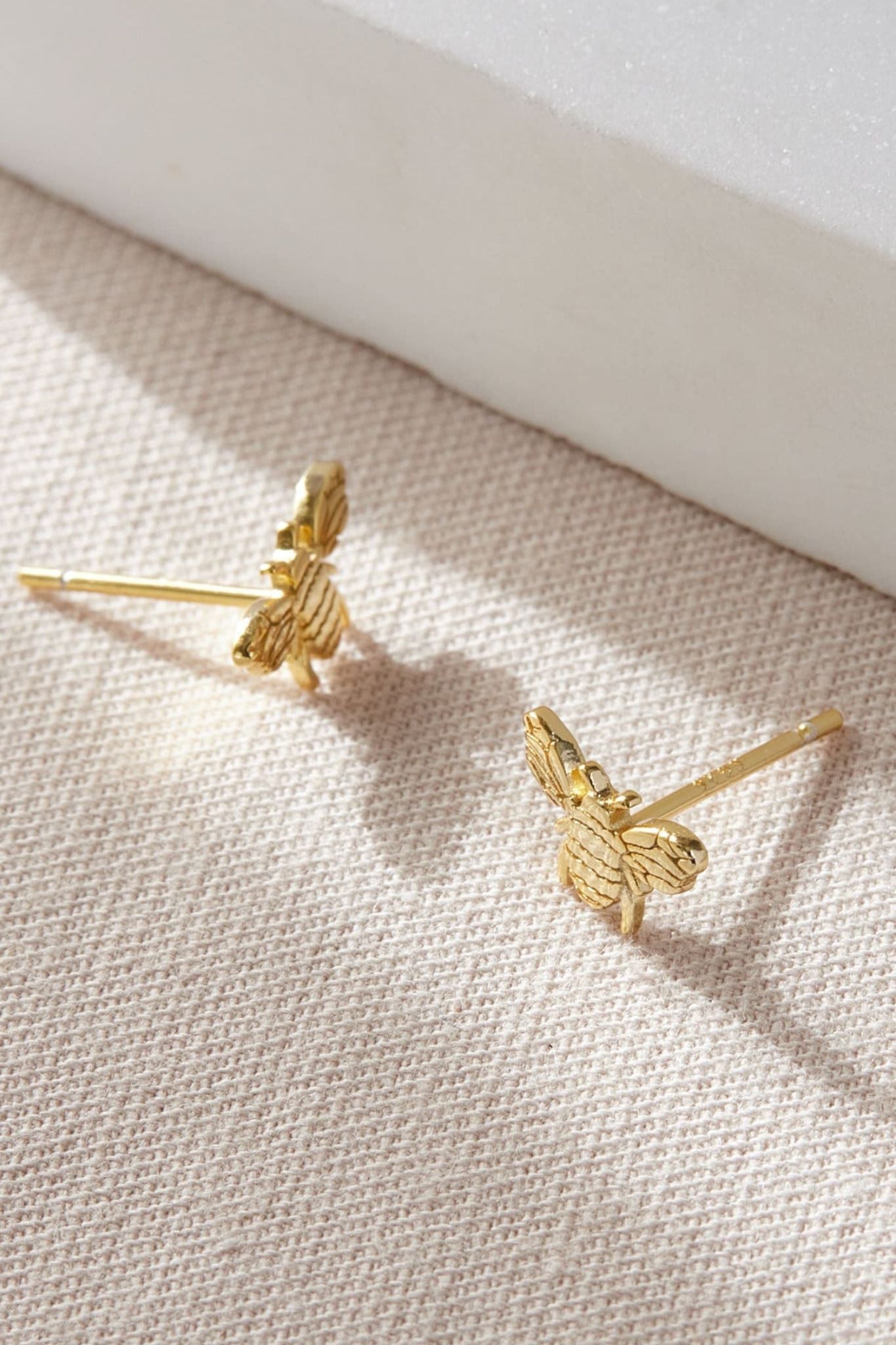 sterling-silver-bee-studs-in-gold