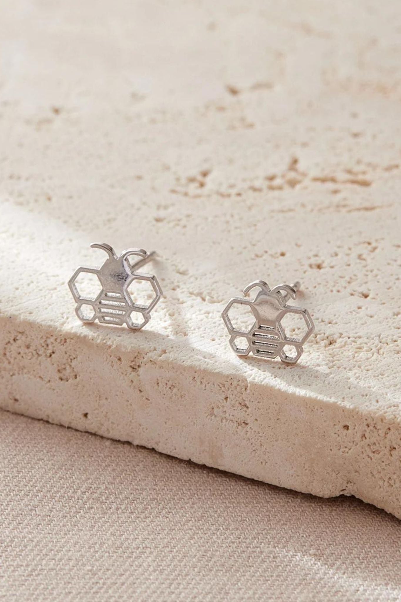 sterling-silver-honeycomb-bee-studs-in-silver