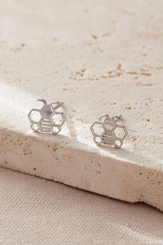 sterling-silver-honeycomb-bee-studs-in-silver