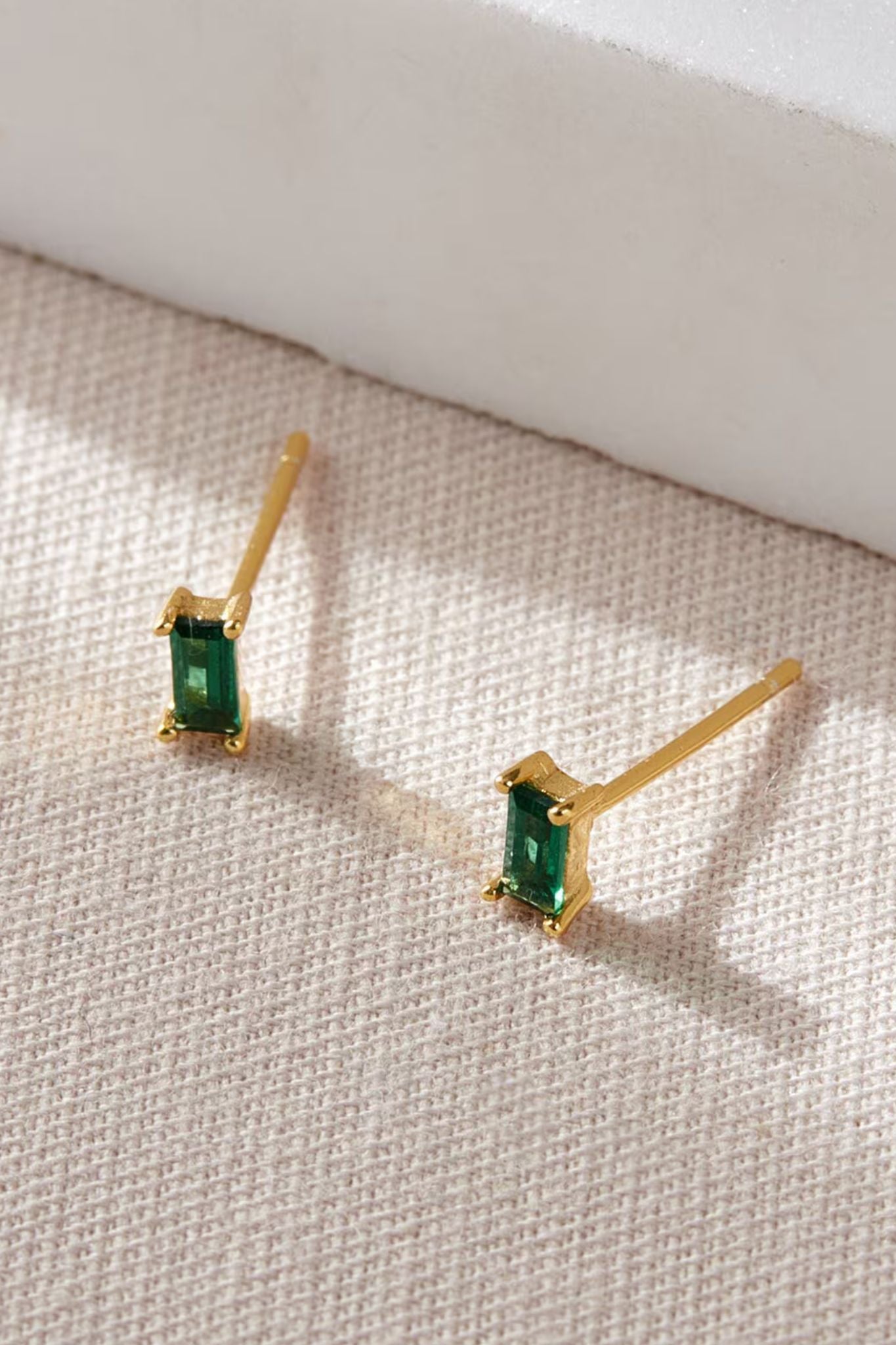 sterling-silver-cz-baguette-studs-in-gold-green