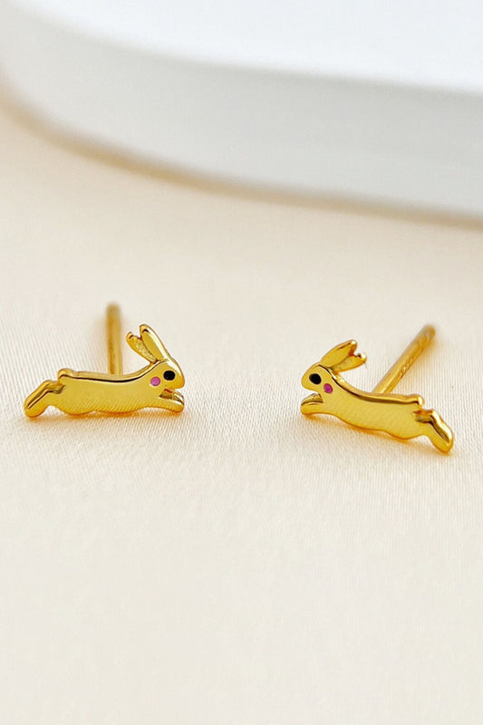 sterling-silver-rabbit-studs-in-gold
