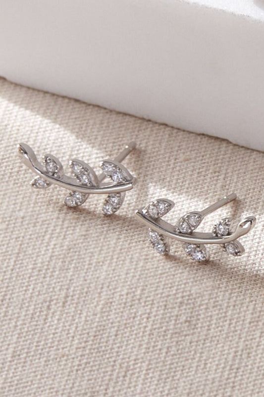 sterling-silver-cz-sparkly-leaf-studs-in-silver