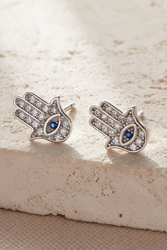sterling-silver-cz-sparkly-hamsa-hand-studs-in-silver