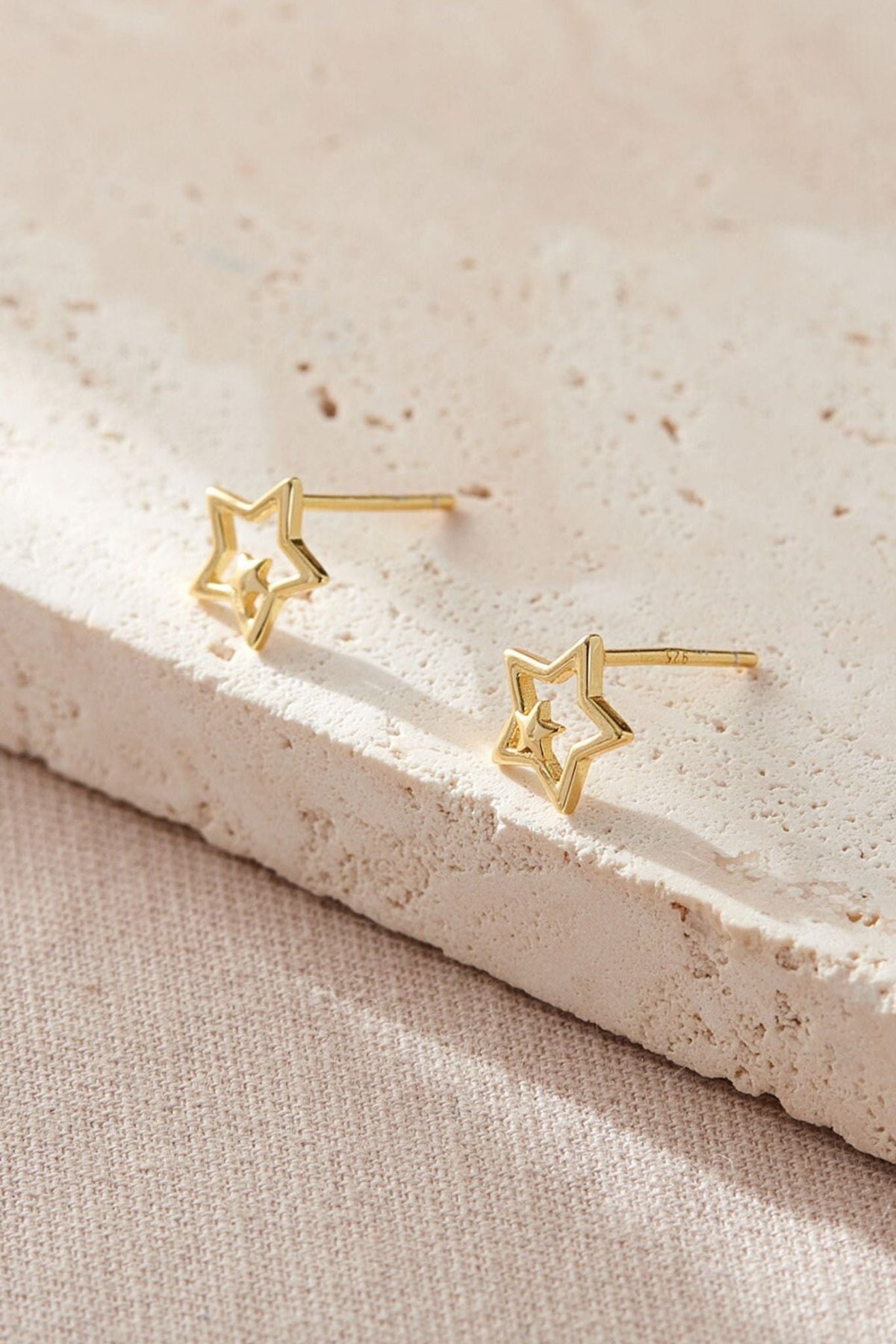 sterling-silver-openwork-dual-star-studs-in-gold
