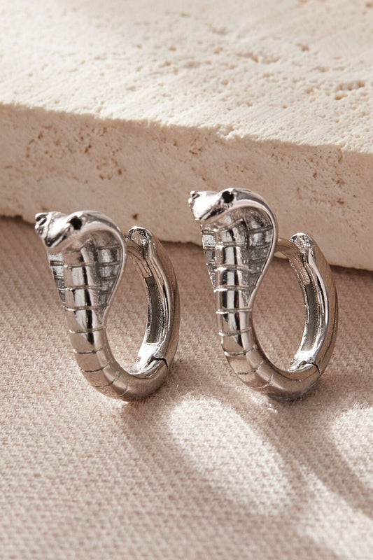 cobra-snake-huggie-hoops-in-silver