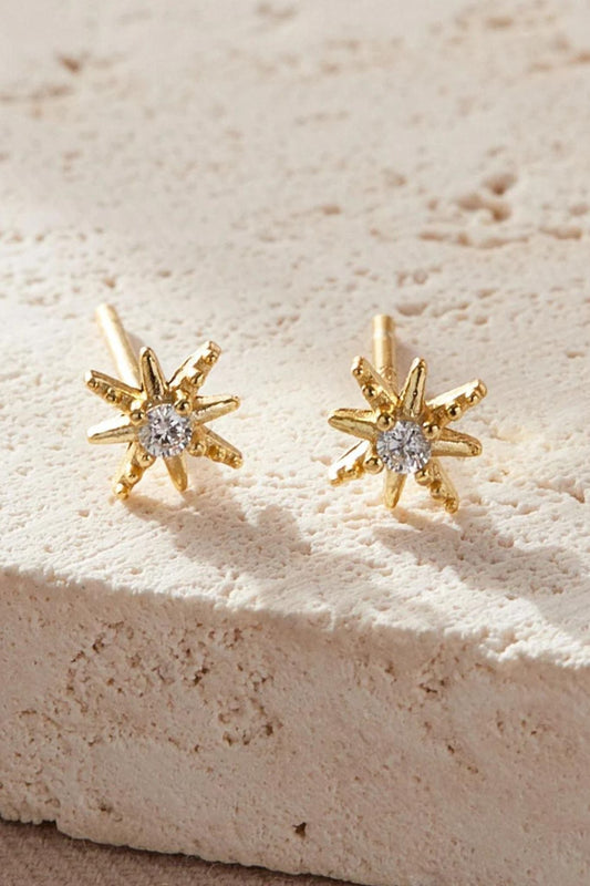 sterling-silver-cz-starburst-studs-in-gold