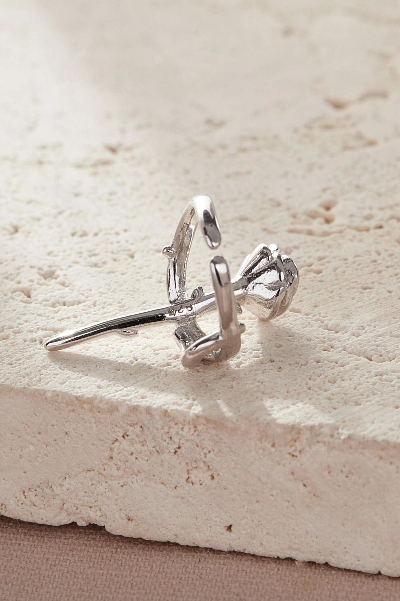sterling-silver-rose-ear-cuff-single-non-piercing