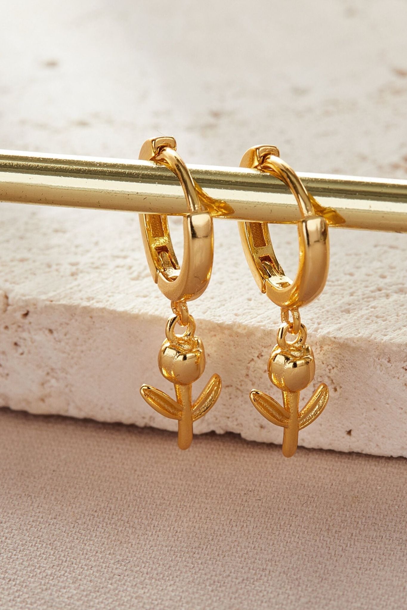 sterling-silver-tulip-hoops-in-gold-1-hanging