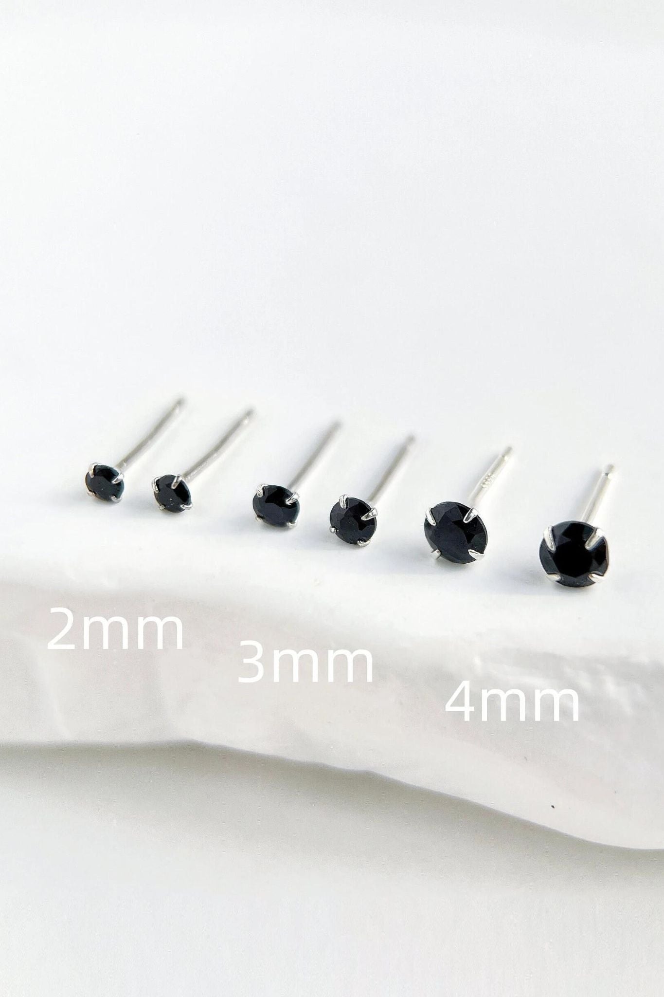 sterling-silver-black-cz-studs-various-sizes
