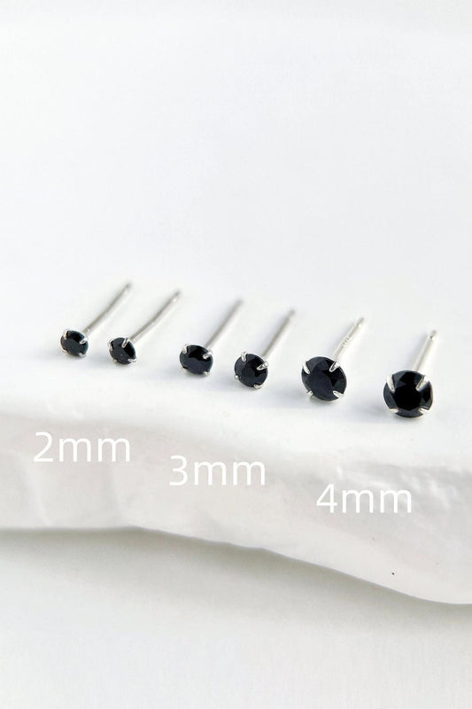 sterling-silver-black-cz-studs-various-sizes