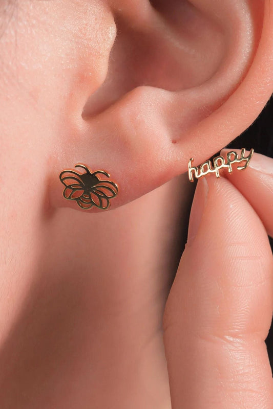 sterling-silver-bee-happy-mismatched-studs-in-gold-model