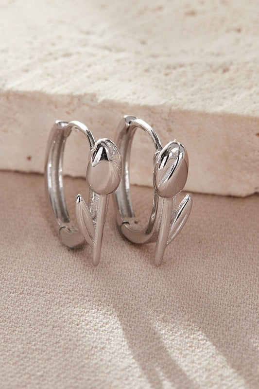 sterling-silver-tulip-hoops-in-silver-closeup