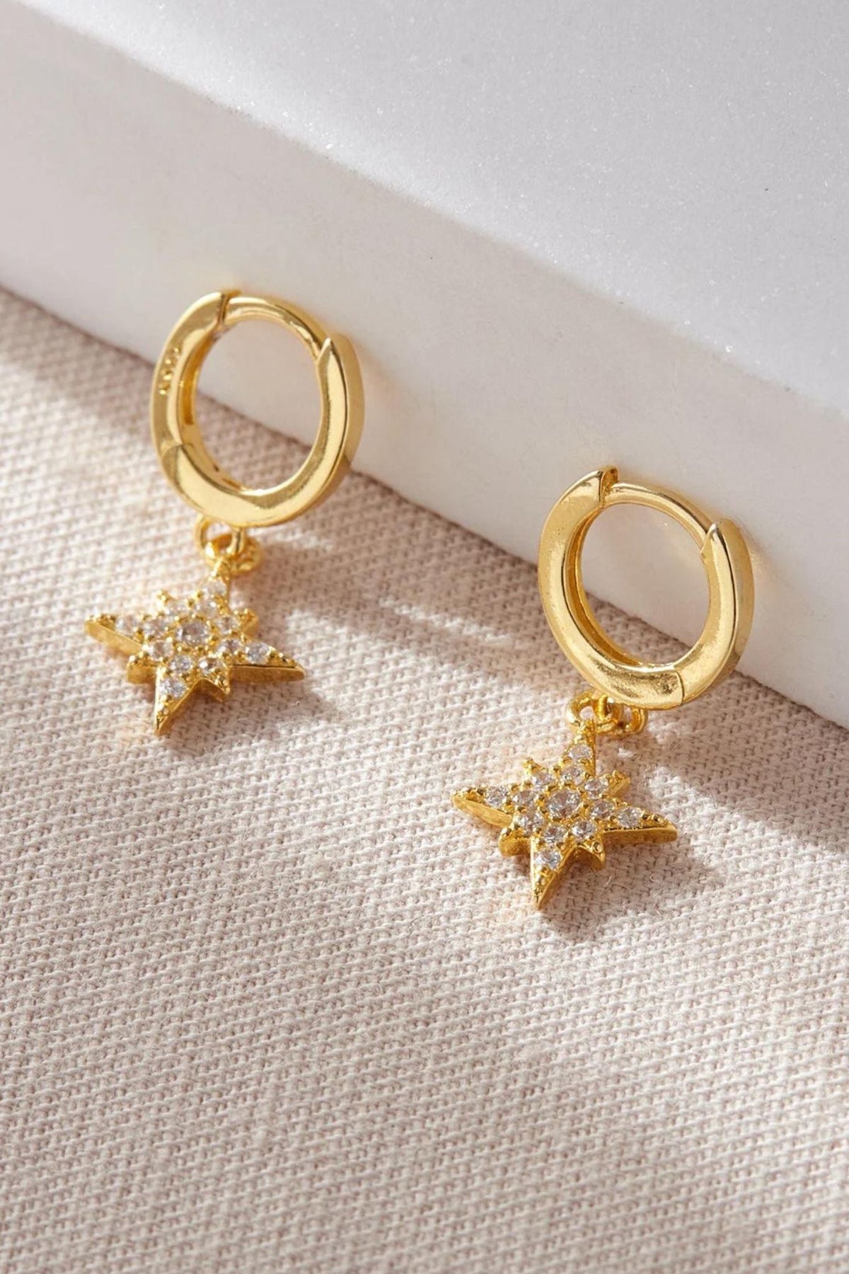 sterling-silver-cz-star-hoops-10mm