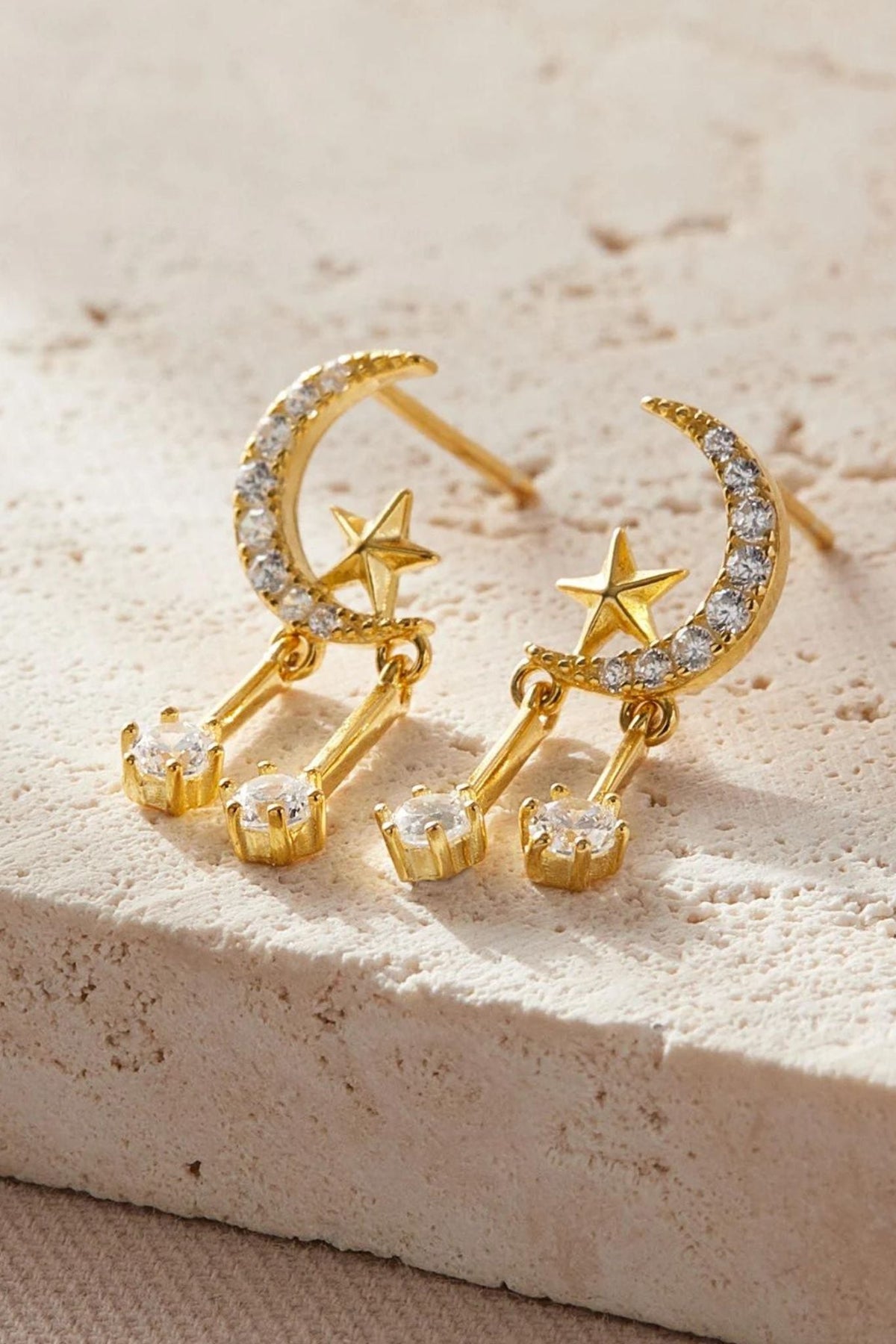 sterling-silver-cz-star-moon-drop-earrings-in-gold