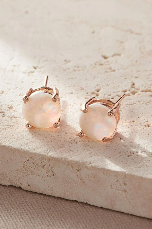 round-opal-stud-earrings