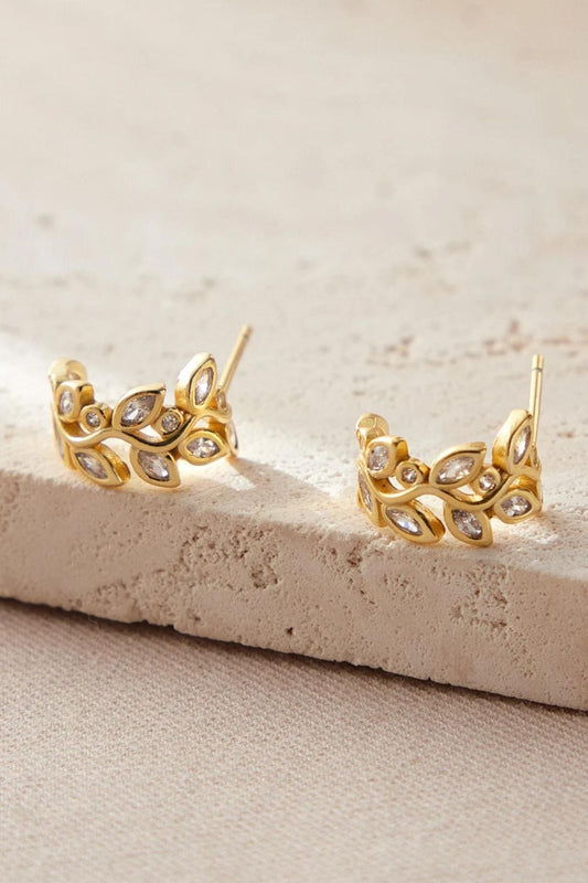 sterling-silver-cz-olive-leaf-half-hoops-in-gold