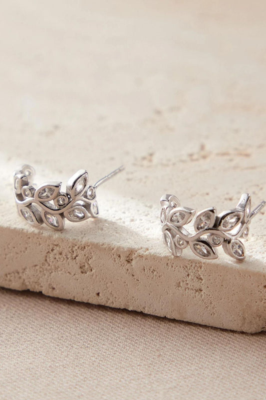 sterling-silver-cz-olive-leaf-half-hoops-in-silver