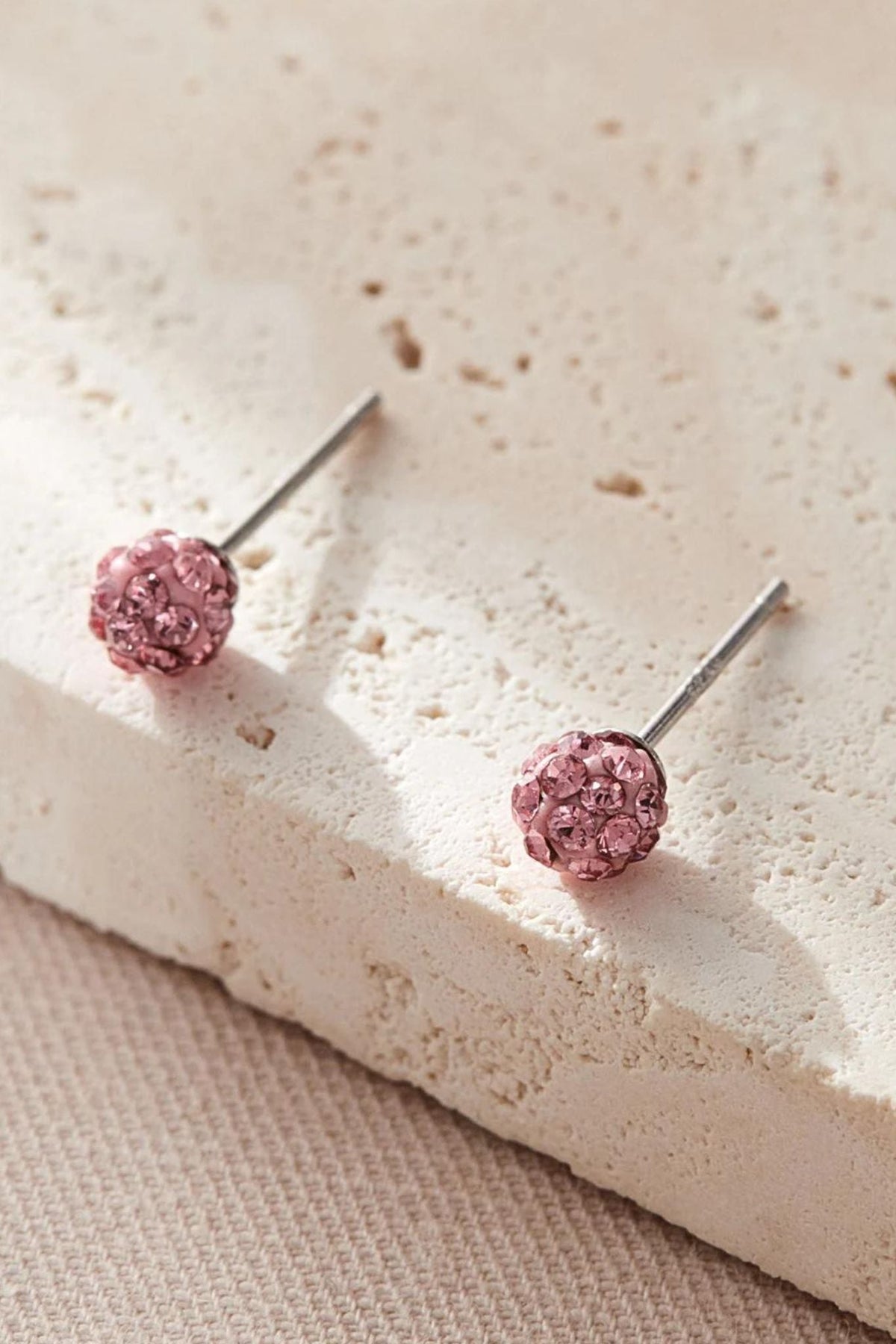 sterling-silver-cz-disco-ball-studs-in-pink