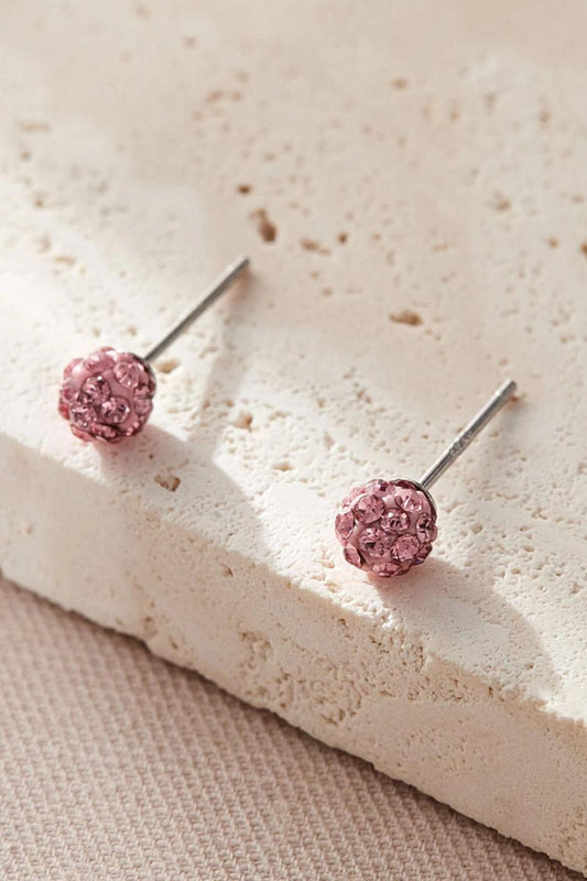 sterling-silver-cz-disco-ball-studs-in-pink